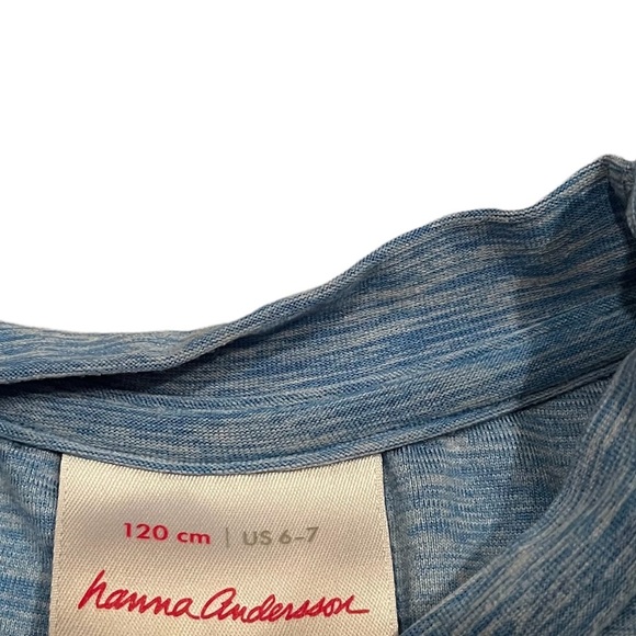 Hannah Andersson Short Sleeve Top size 6-7 or 120cm Preowned casual shirt - Picture 3 of 4